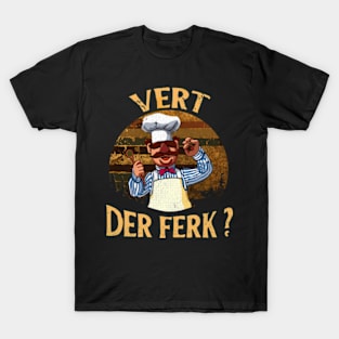 The vert der ferk cheff // Art Drawing Vintage T-Shirt